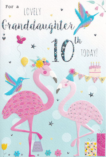 Picture of FOR A LOVELY GRADAUGHTER 10TH TODAY CARD